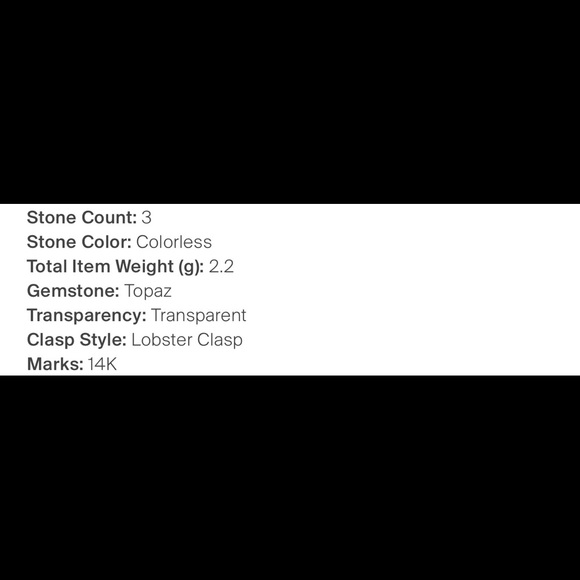 KALAN-14K Yellow Gold Diamond/Topaz BRACELET-Preow - Picture 6 of 12